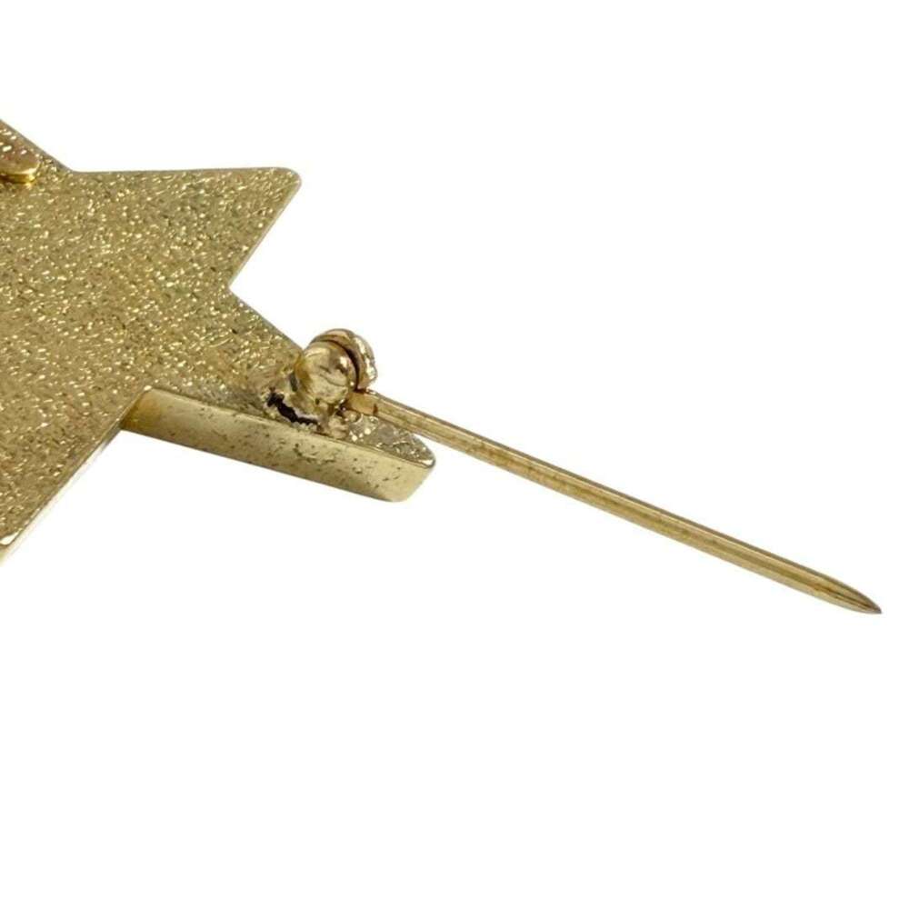 CHANEL Authentic Black Logo Brooch - Picture 5 of 10